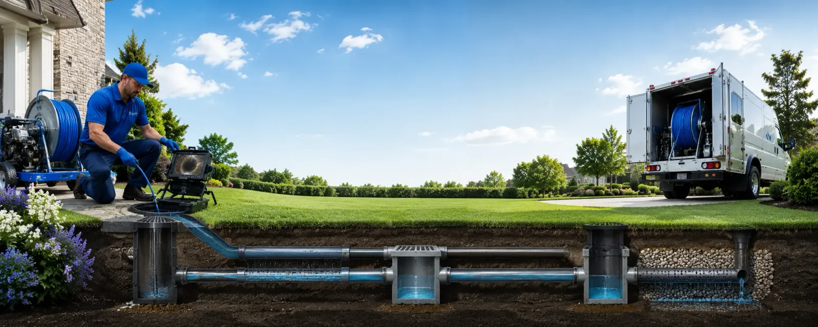 Outdoor drain cleaning information for Clay City, KY